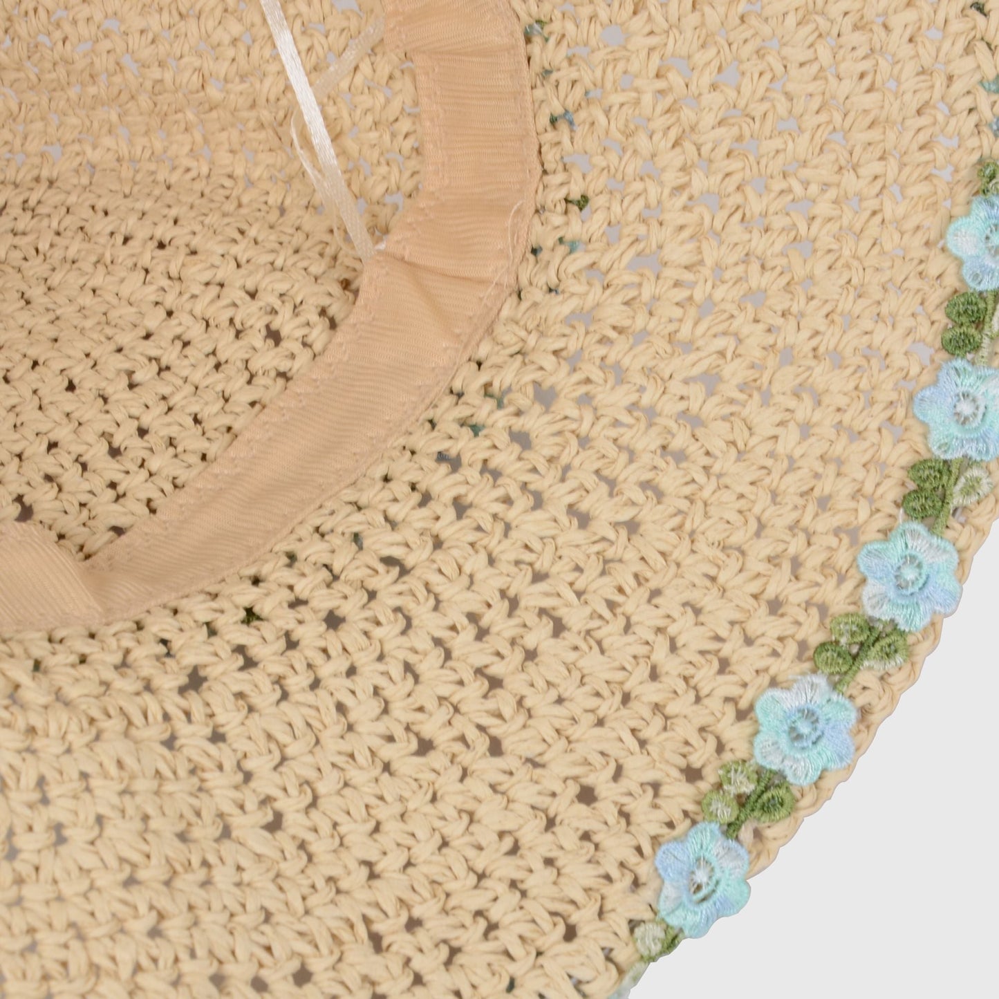Anna-Kaci Women's Flower Embellishments Sun Hats Charming Crocheted Straw