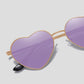 Anna-Kaci Women's Stylish Heart-Shaped Polarized Sunglasses UV400 Protection for Outdoor Activities