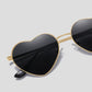 Anna-Kaci Women's Stylish Heart-Shaped Polarized Sunglasses UV400 Protection for Outdoor Activities
