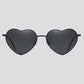 Anna-Kaci Women's Stylish Heart-Shaped Polarized Sunglasses UV400 Protection for Outdoor Activities