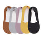 Anna-Kaci 5 Pairs Women Ice Silk Low Cut Liner Socks Deep Cut Design Anti-Slip Cotton Sole Breathable Invisible Socks for Flats
