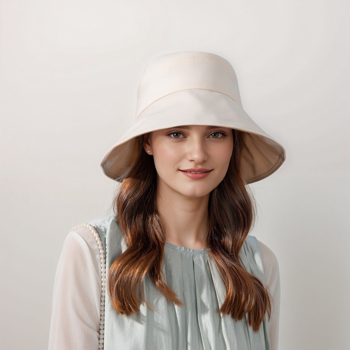 Anna-Kaci Wide Brim Bucket Hat Back Bow Detail for Sun Protection and Stylish Summer Looks