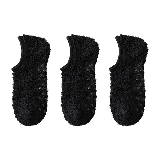 Anna-Kaci Men's 3-Pack Fuzzy Grip Socks Low Cut Non-Slip Indoor Slipper Lounge Fit