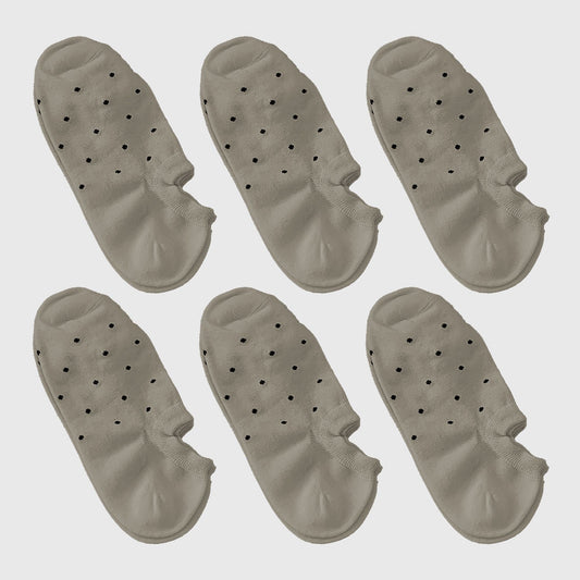 Anna-Kaci Women's 6pk Polka Dot No-Show Socks, Cute Casual Ankle Socks