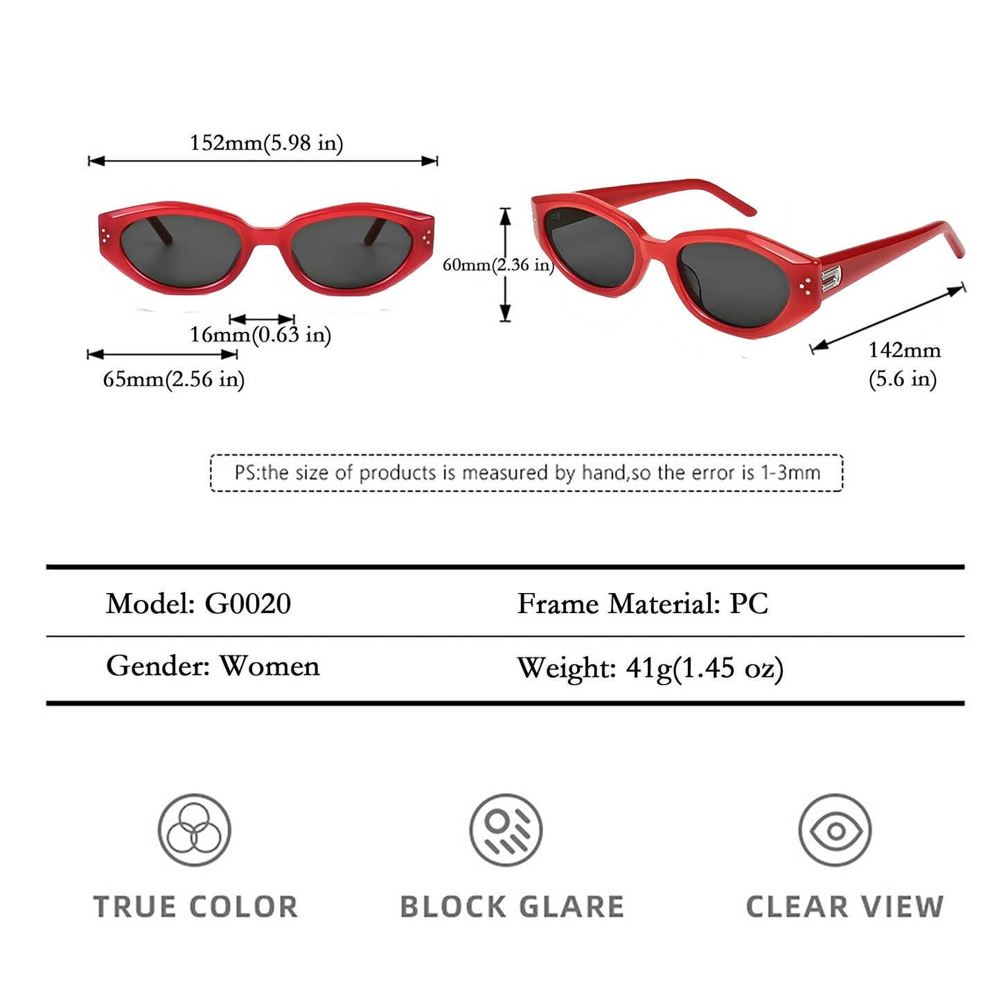 Anna-Kaci Trendy Geometric Women's Polarized Sunglasses UV400 Protection