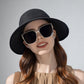 Anna-Kaci Roll Up Wide Brim Visor Sun Hat with Ponytail Hole and UV Protection Lightweight Packable Foldable Summer Cap