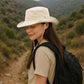 Anna-Kaci Foldable Wide Brim Bucket Hat with Chin Strap for Sun Protection and Outdoor Hiking Travel Beach Adventures
