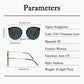 Anna-Kaci Elegant Round Women's Polarized Sunglasses UV400 Protection