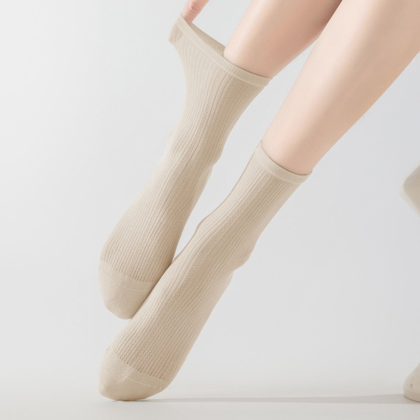 Anna-Kaci Women's Summer Ribbed Ankle Socks 6Pk