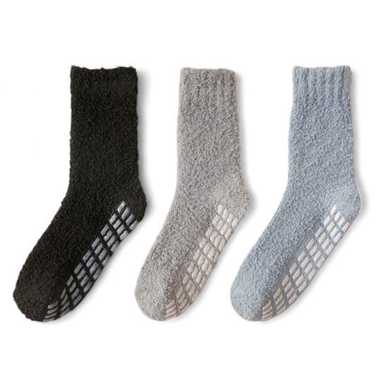 Alilang Women's 3-Pack Anti-Slip Fuzzy Grip Socks for Cozy Indoor Comfort