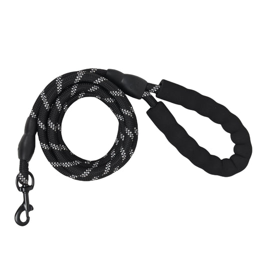 Alilang Dog Leash with Comfortable Padded Handle and Highly Reflective Threads for Medium Large Dogs