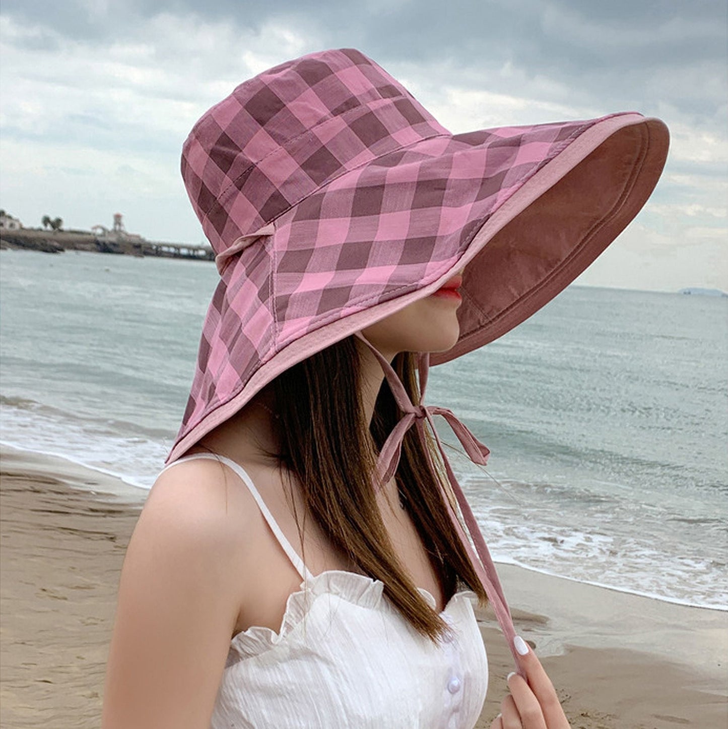 Anna-Kaci Women's Double-Sided Reversible Wide-Brim Sun Hat