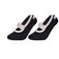 Anna-Kaci Women's Ballet Style Grip Socks with Ruffle Trim and Cross Strap Anti-Slip Sole Yoga and Pilates 2-Pack