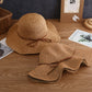 Anna-Kaci Wide - Brim Straw Sun Hat with Leather Tie
