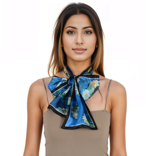 Anna-Kaci 100% Silk Scarf Long Headscarf Neck Shawls Hair Wraps for Women