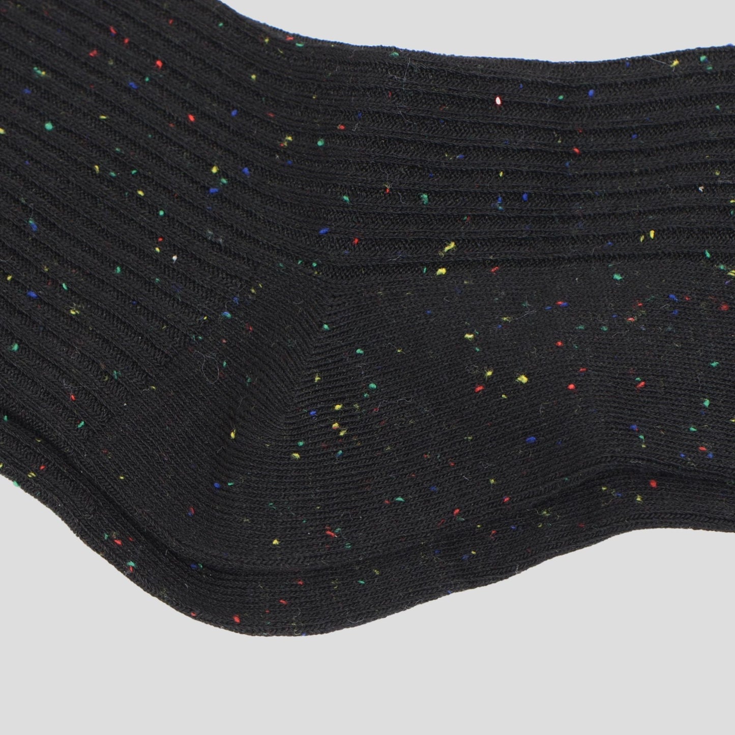 Anna-Kaci Women's Chic Style Solid Speckled Crew Socks Non Slip Cotton for Casual 2 Pairs 4 Season