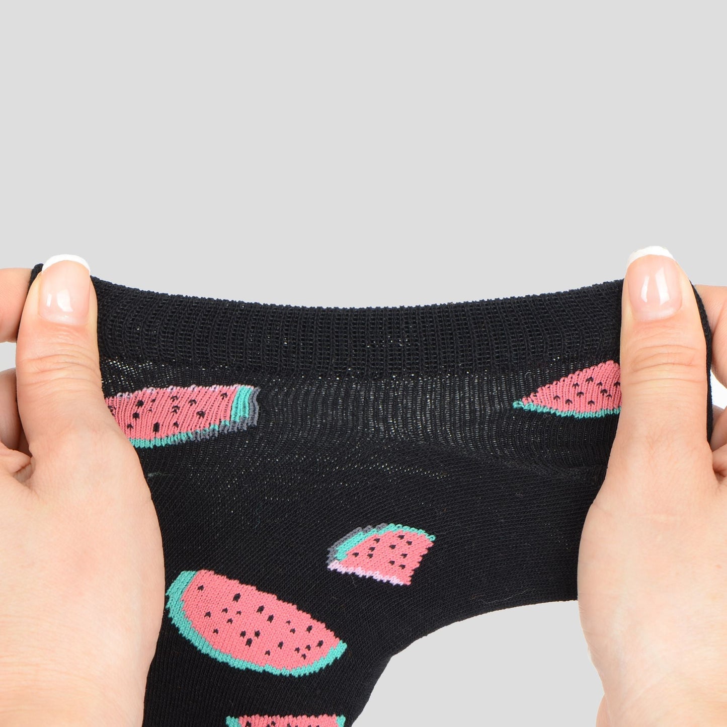 Anna-Kaci Women's  Fruit Print No Show Socks Breathable Cotton 6pk