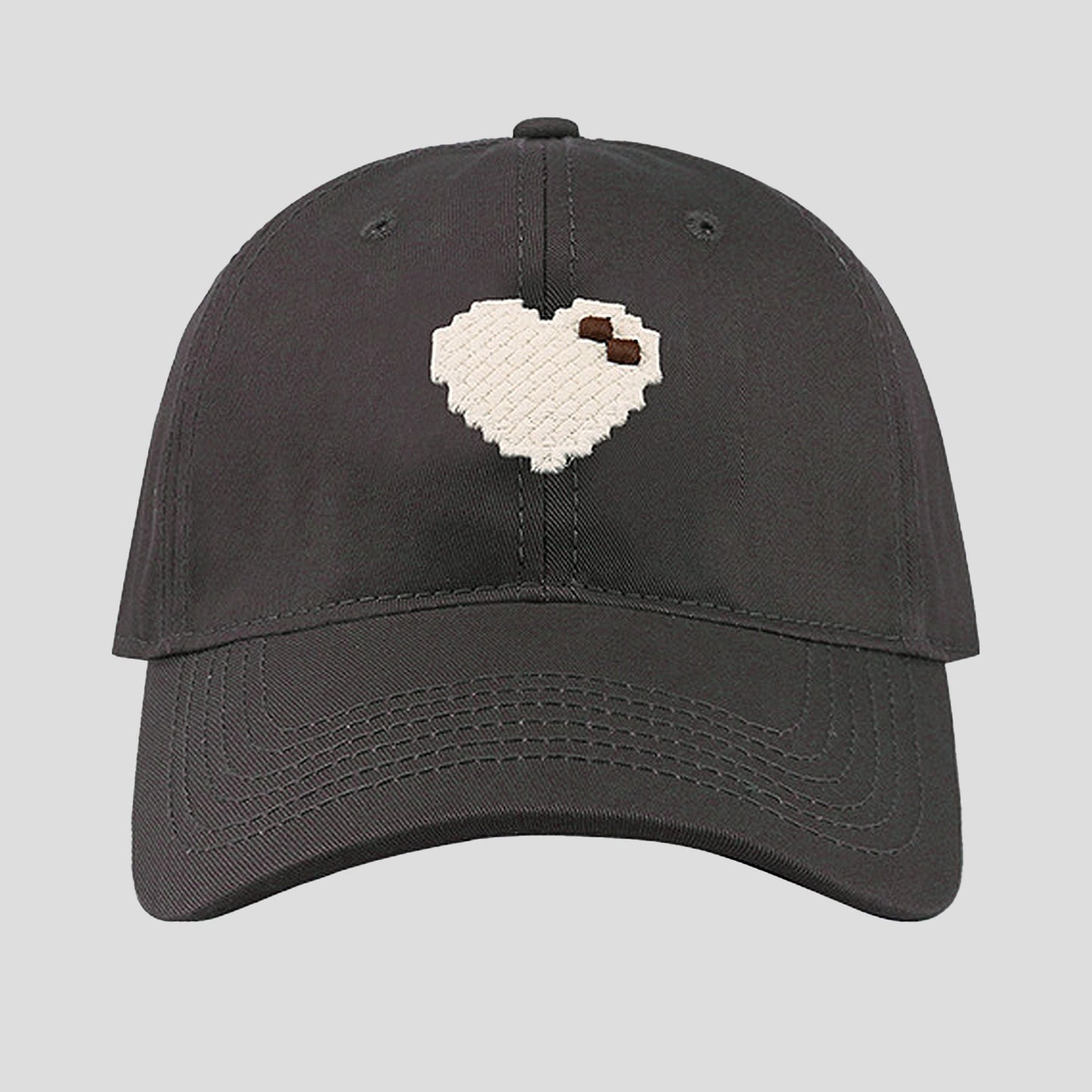 Anna-Kaci Women's Pixel Heart Wide - Brim Baseball Cap