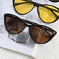 Anna-Kaci Women's Trendy Cat-Eye Sunglasses