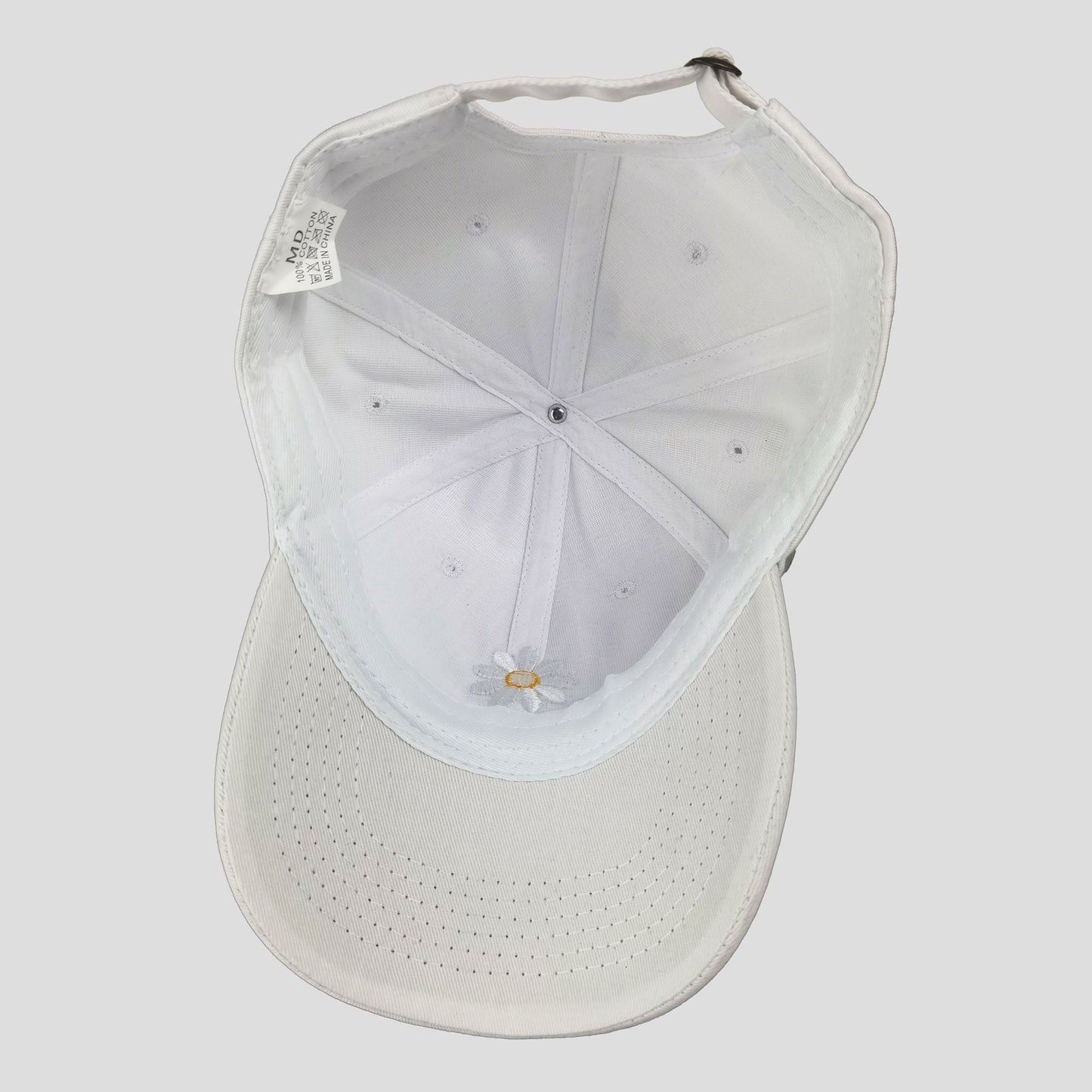 Anna-Kaci Women's Baseball Cap Stylish Solid Color with Daisy Embroidery
