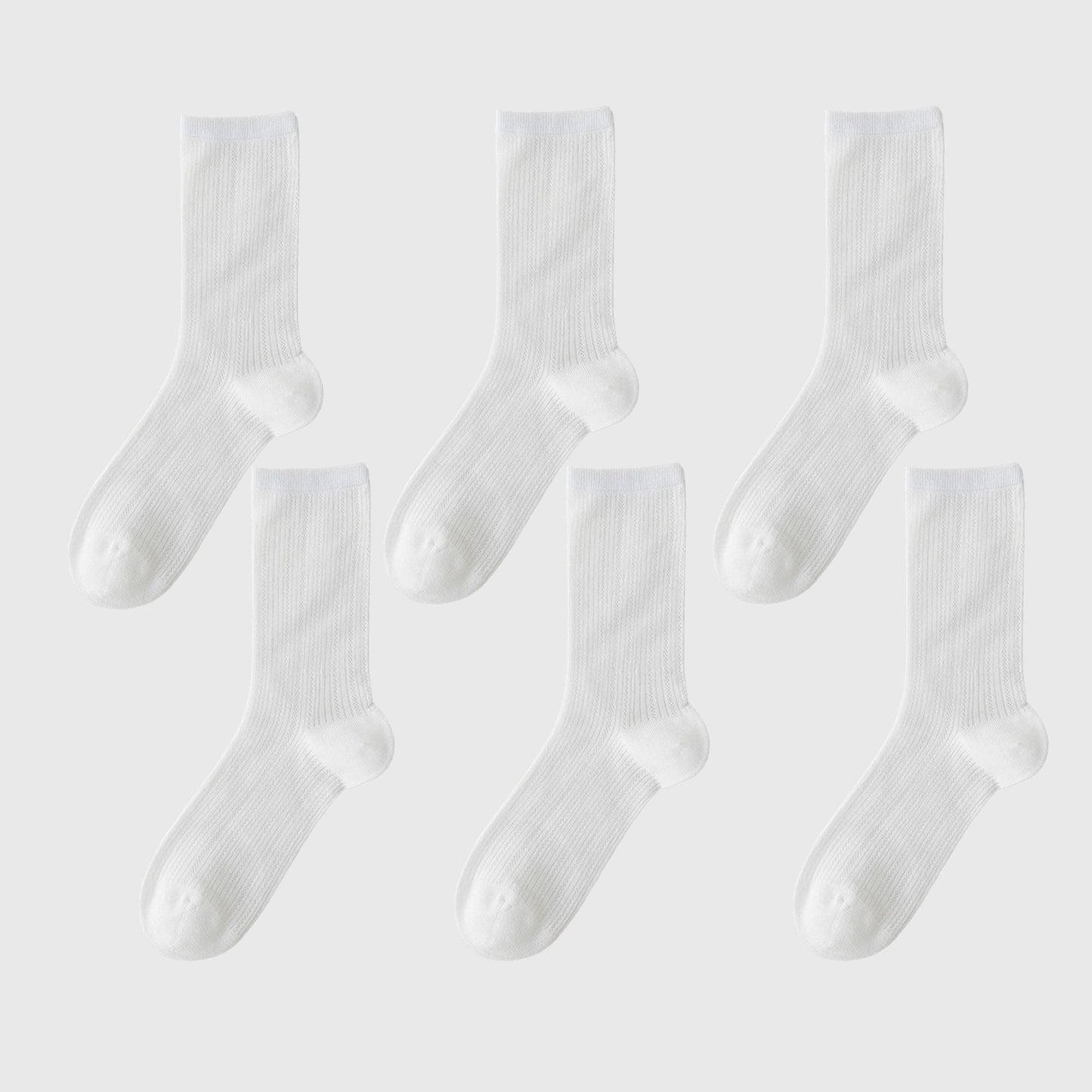 Anna-Kaci Women's Summer Ribbed Ankle Socks 6Pk
