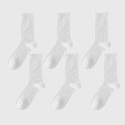 Anna-Kaci Women's Summer Ribbed Ankle Socks 6Pk
