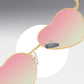 Anna-Kaci Women's Stylish Heart-Shaped Polarized Sunglasses UV400 Protection for Outdoor Activities