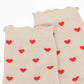 Anna-Kaci Women's Ankle Socks with Allover Heart Print and Soft Ribbed Cuff Trim