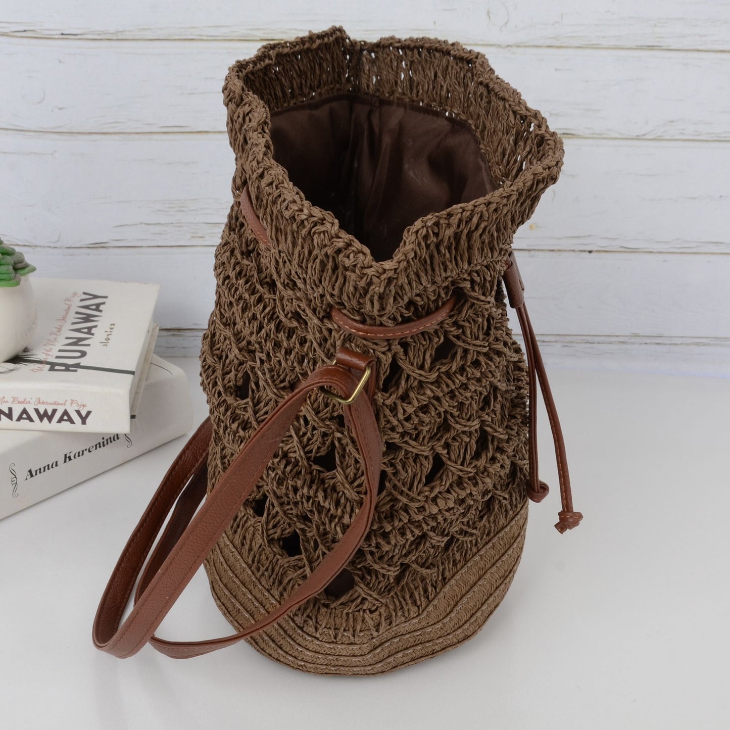 Anna-Kaci Women's Bohemian - Style Crochet Shoulder Bag
