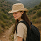 Anna-Kaci Foldable Wide Brim Bucket Hat with Chin Strap for Sun Protection and Outdoor Hiking Travel Beach Adventures