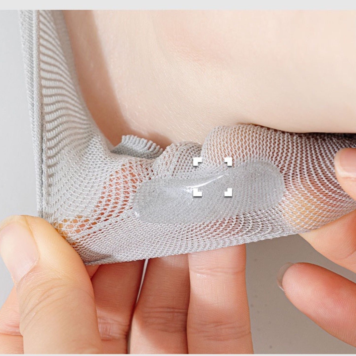 Anna-Kaci Women's Mesh Toe Socks with Non-Slip Silicone Heel Grip Ultra Low Cut Breathable No Show Sock 3-Pack