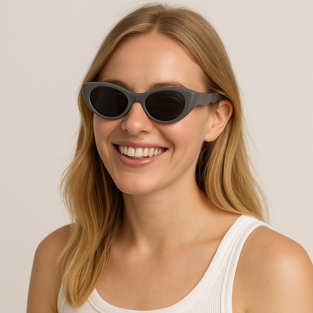 Anna-Kaci Women's Retro Y2K Futuristic Folding Sunglasses UV400 protection