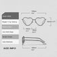 Anna-Kaci Women's Stylish Heart-Shaped Polarized Sunglasses UV400 Protection for Outdoor Activities