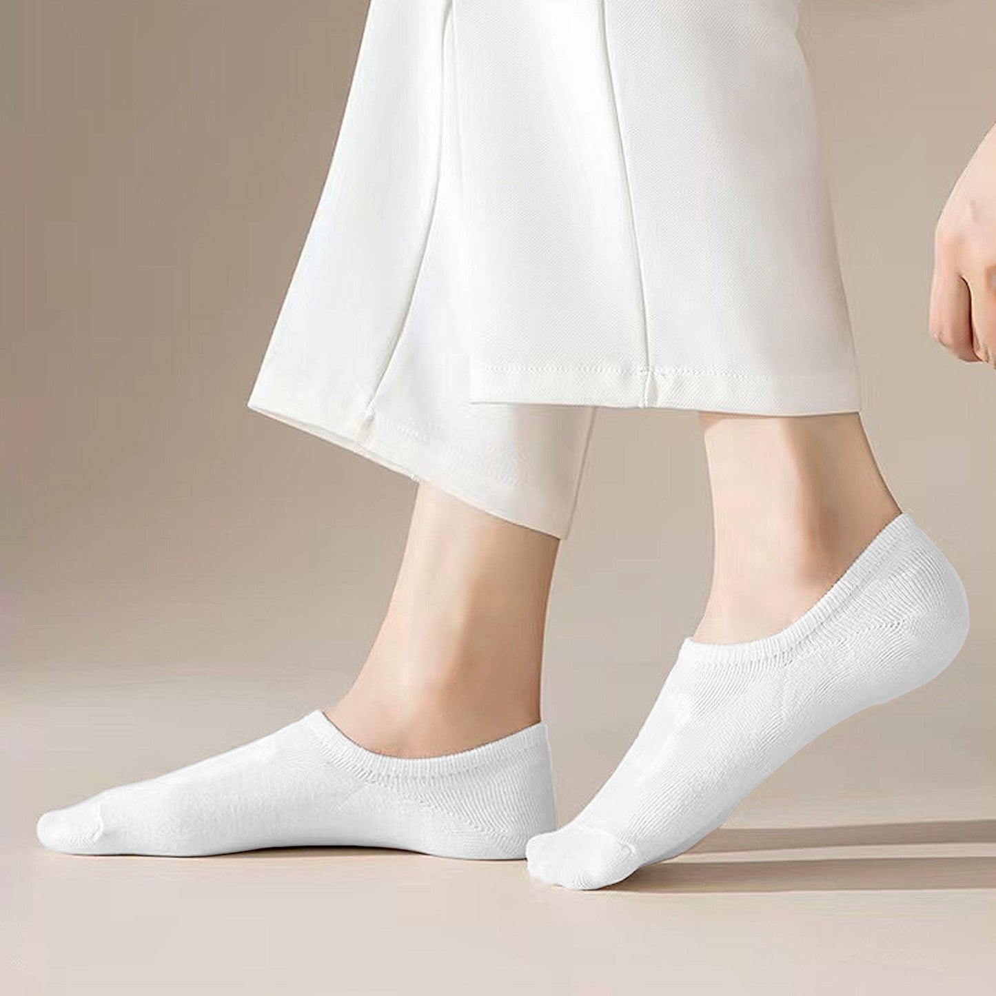 Anna-Kaci Women's Non-slip No Show Socks 6pk Invisible Liner Adorable Bear