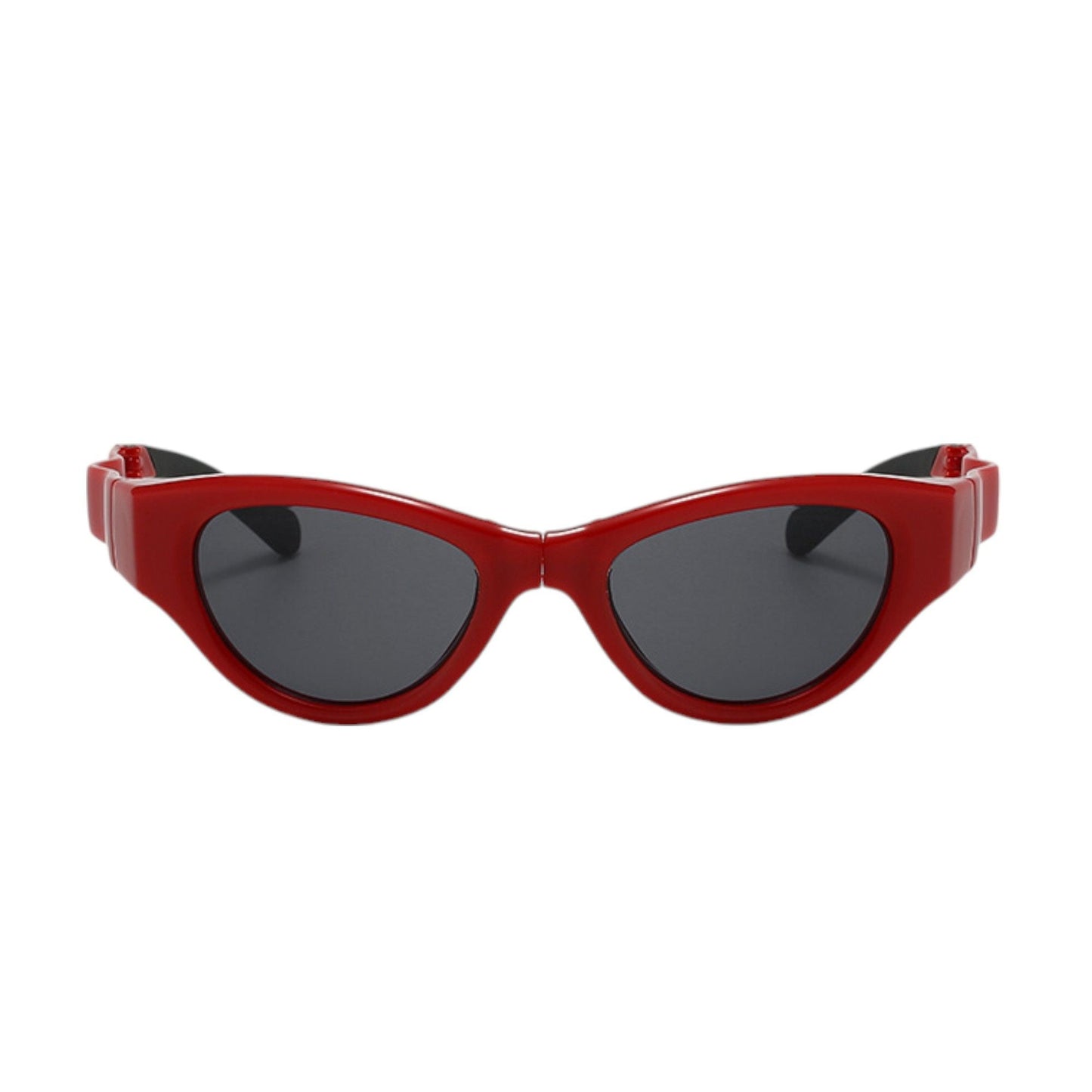 Anna-Kaci Women's Retro Y2K Futuristic Folding Sunglasses UV400 protection