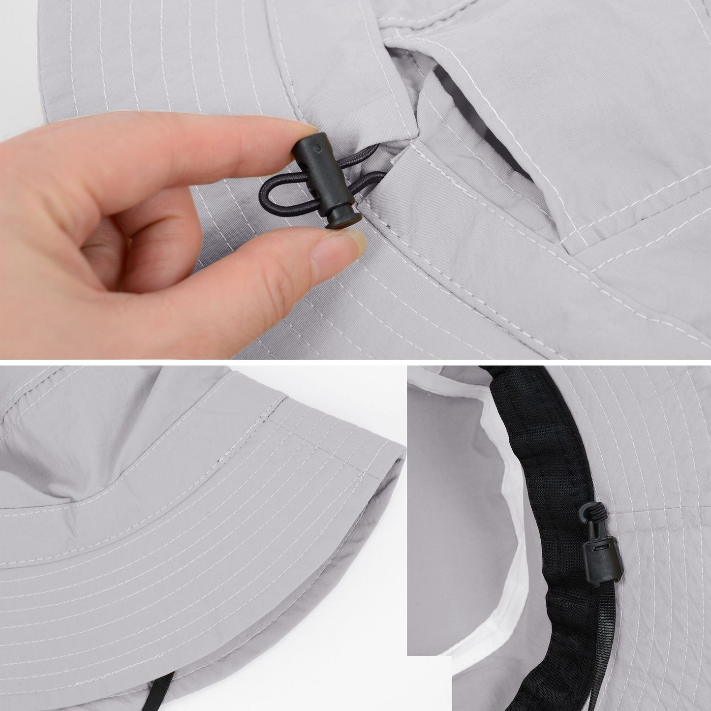 Anna-Kaci Bucket Hat Wide Brim UV Protection Lightweight Packable Outdoor Sun Hat with Adjustable Chin Strap