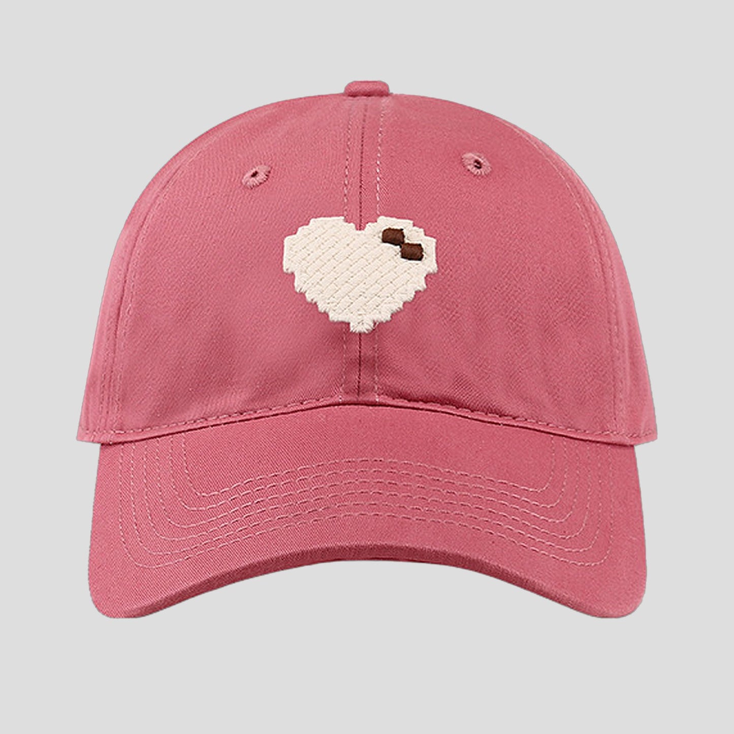Anna-Kaci Women's Pixel Heart Wide - Brim Baseball Cap