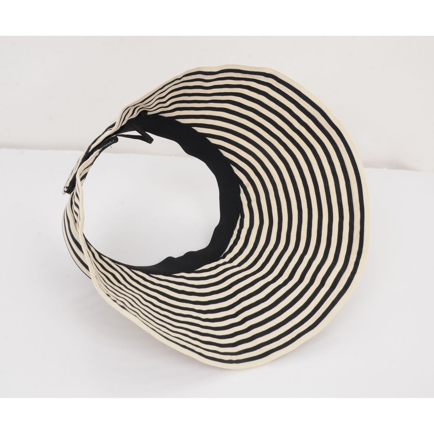 Anna-Kaci Striped Wide Brim Sun Visor Hat Lightweight Foldable Design for Outdoor Travel Beach Hiking Sports Vacations