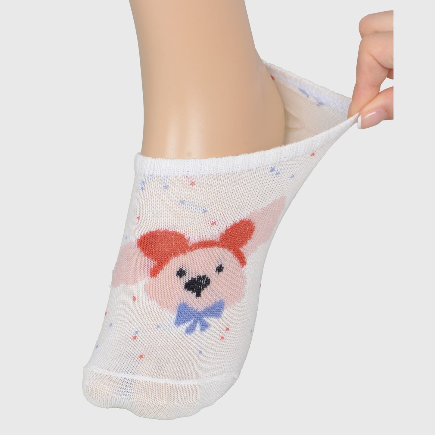 Anna-Kaci Women's Charming No Show Socks Seamless Toe Cotton 6Pk