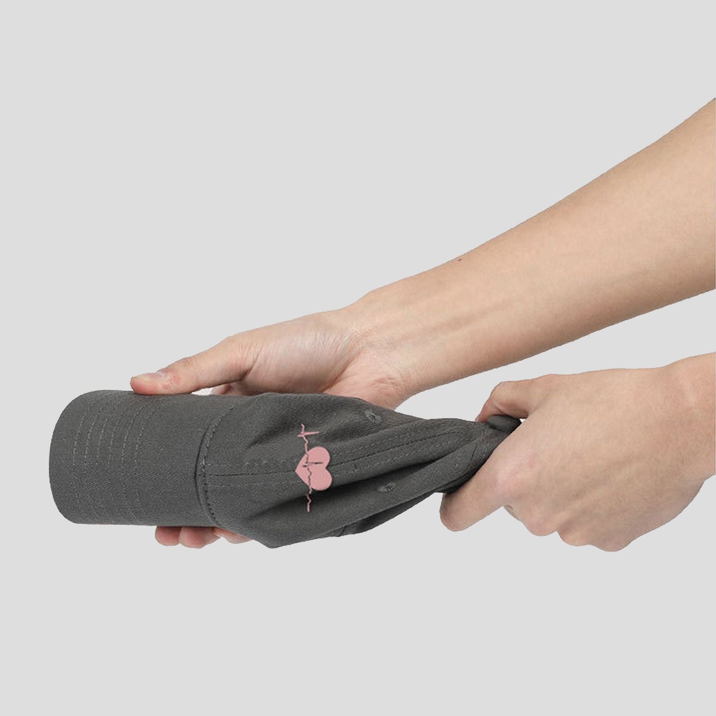 Anna-Kaci Women's Embroidered Heartbeat Baseball Cap with Adjustable Strap and Curved Brim Casual Cotton Hat