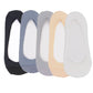 Anna-Kaci 5 Pairs Women Low Cut Invisible Liner Socks Soft Stretch Mesh Top with Reinforced Toe and Moisture-Wicking Terry Cotton Sole