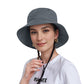 Anna-Kaci Bucket Hat Wide Brim UV Protection Lightweight Packable Outdoor Sun Hat with Adjustable Chin Strap