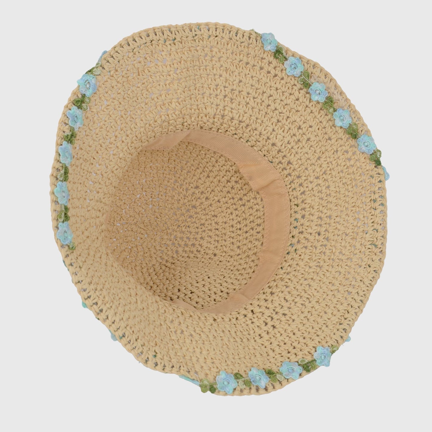Anna-Kaci Women's Flower Embellishments Sun Hats Charming Crocheted Straw