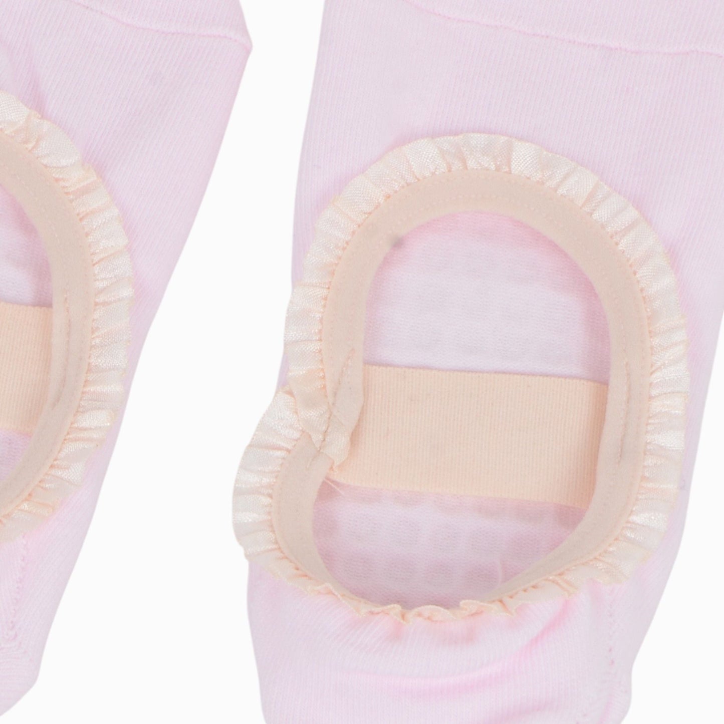 Anna-Kaci Women's Ballet Style Grip Socks with Ruffle Trim and Cross Strap Anti-Slip Sole Yoga and Pilates 2-Pack