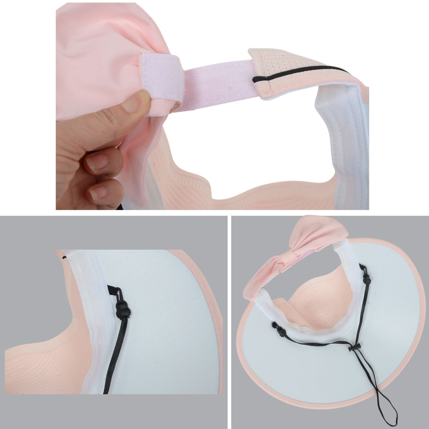 Anna-Kaci Extra Wide Brim Sun Visor Hat for Women Adjustable UV Protection Bow Detail Breathable Summer Beach Hat