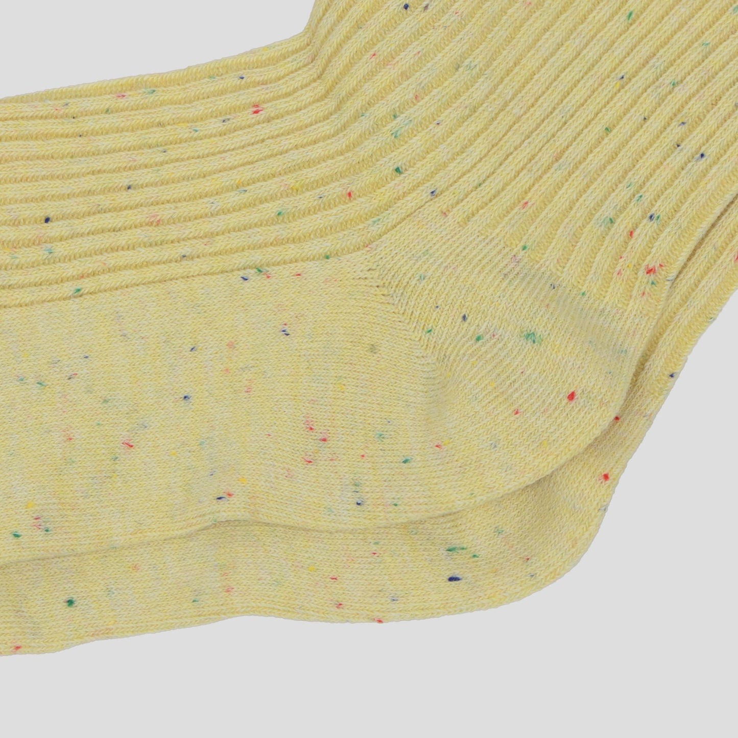 Anna-Kaci Women's Chic Style Solid Speckled Crew Socks Non Slip Cotton for Casual 2 Pairs 4 Season