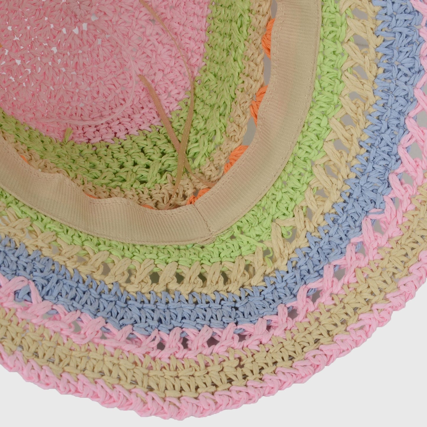 Anna-Kaci Women's Vibrant Multicolored Crochet Bucket Hat