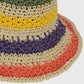 Anna-Kaci Women's Vibrant Multicolored Crochet Bucket Hat