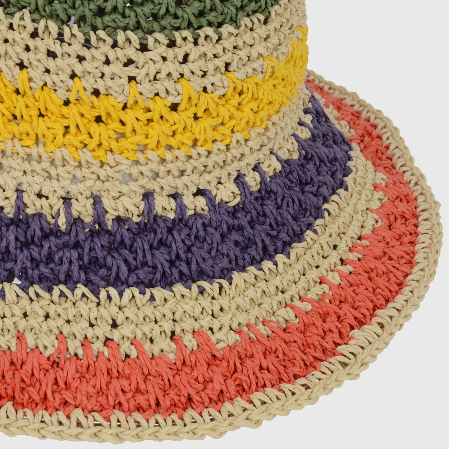 Anna-Kaci Women's Vibrant Multicolored Crochet Bucket Hat