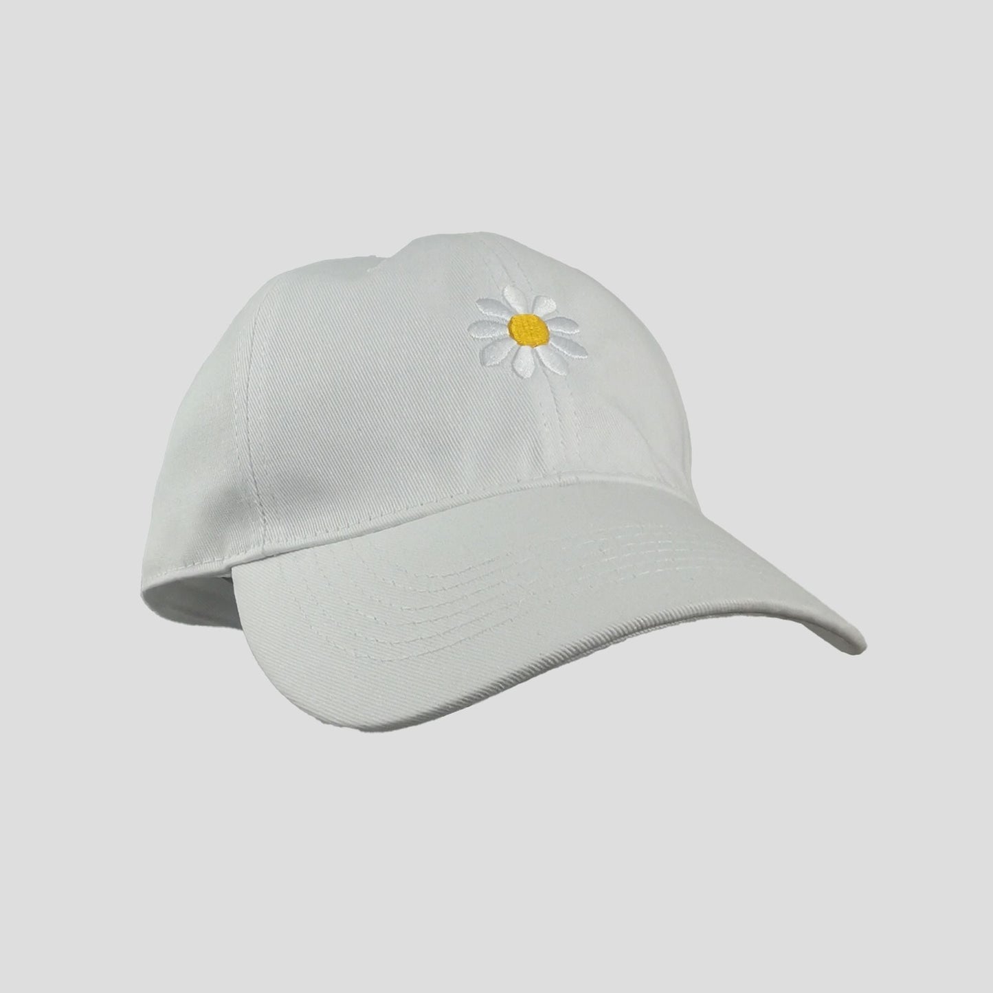 Anna-Kaci Women's Baseball Cap Stylish Solid Color with Daisy Embroidery